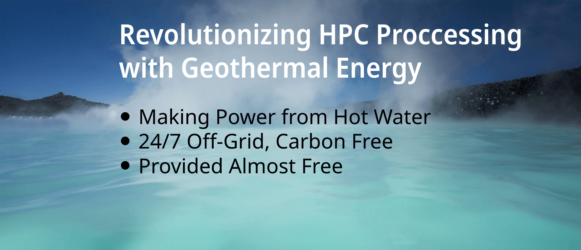 Revolutionizing HPC Proccessing with Geothermal Energy